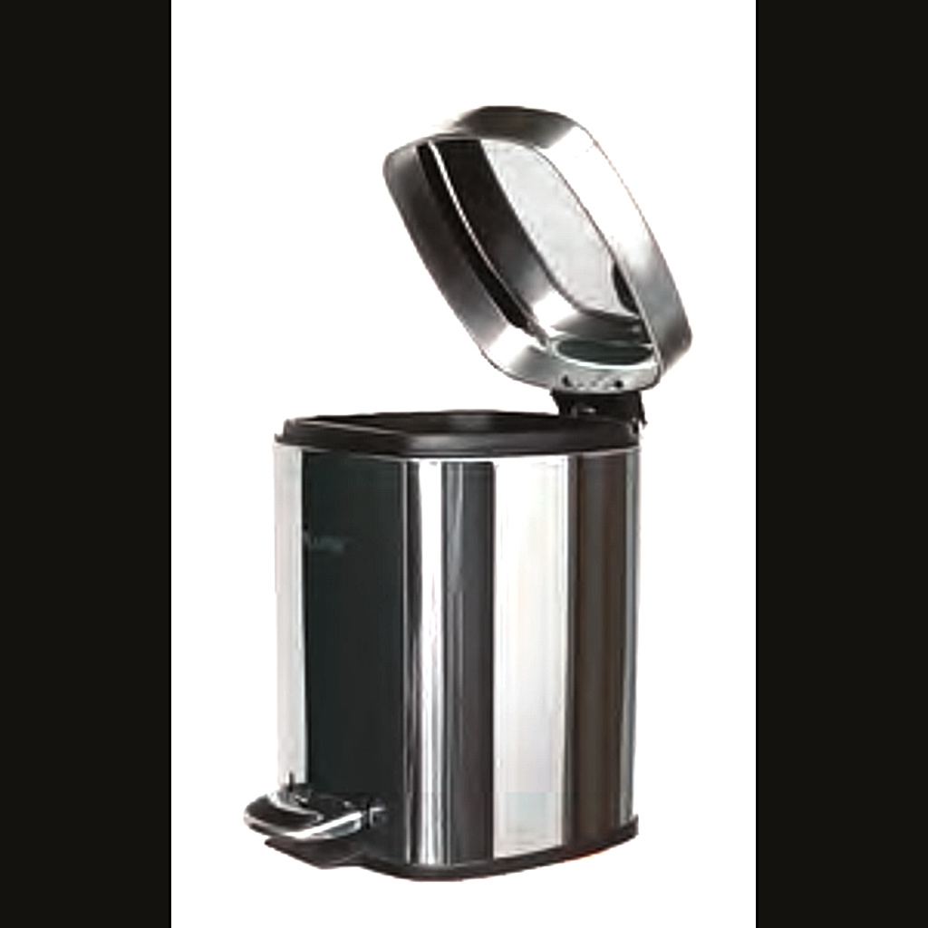 Double Layer SS Dustbin — Matt Finish