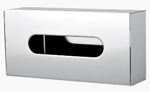 Recessed Tissue Dispenser — 304 SS Mirror, W252×D74×H128mm