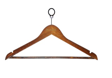 Solid Wood Hanger — Antitheft, U-Shape, A Grade