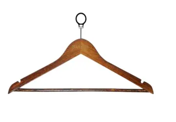 Solid Wood Hanger — Antitheft, U-Shape, A Grade