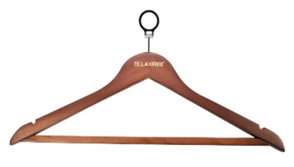 Solid Wood Hanger — Antitheft, Teeth Bar, A Grade