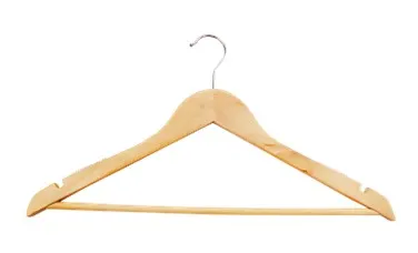 Solid Wood Hanger — Anti-Slip Teeth Bar, A Grade