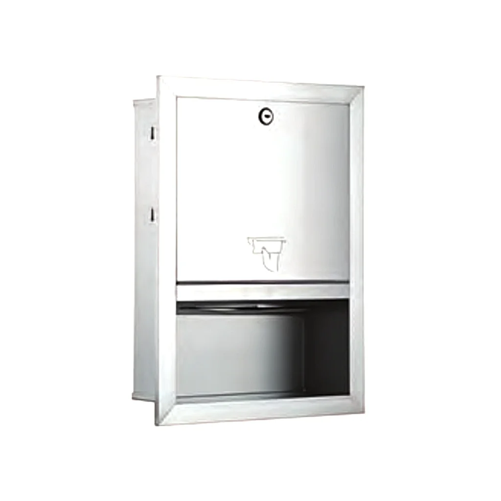 N-Fold Paper Dispenser — SS Body, 22×25×11.5cm