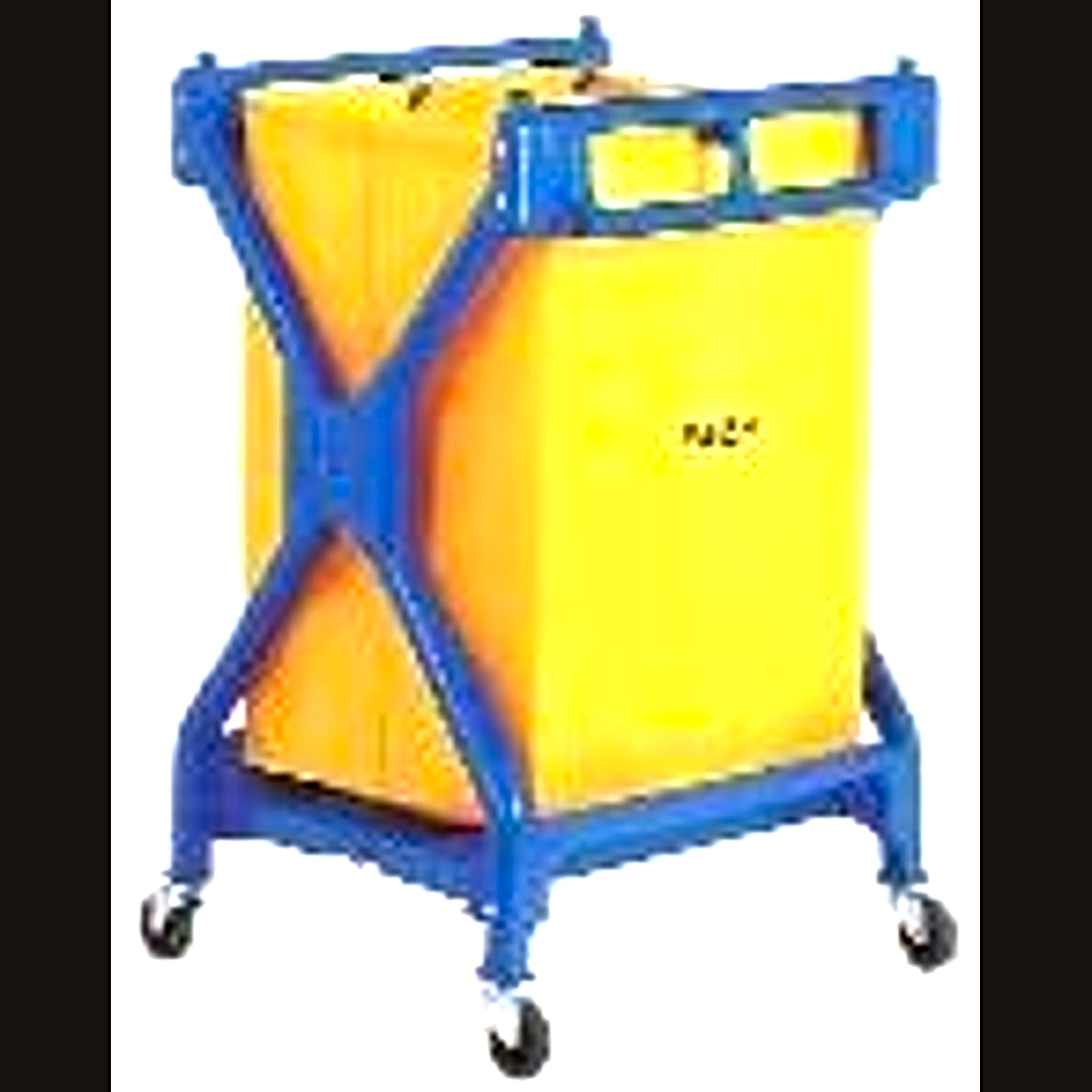 Lobby Dustbin — SS Push Lid, 14×28 inches